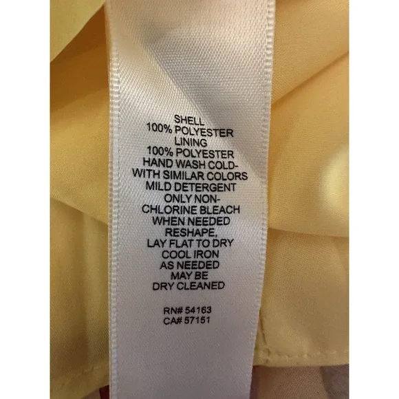 $148 Eliza J Yellow Floral Halter Neck High Low Flowy Spring Dress Sz 12 NWT - Picture 10 of 10